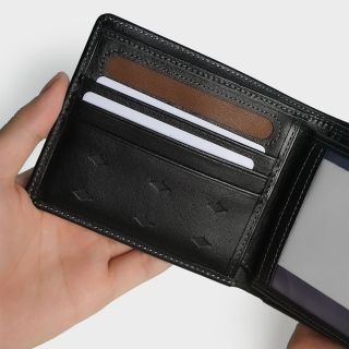 Bóp Ví Nam Da Bò Thật Dáng Ngang Cá Tính F113