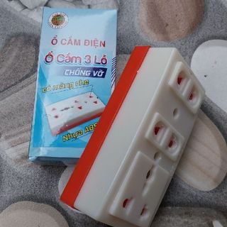 Ổ CẮM ĐIỆN 3 LỖ CÓ MÀNG CHE LOẠI TỐT