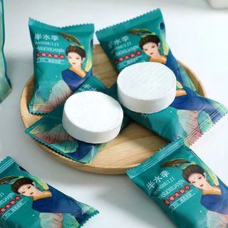 Khăn kẹo viên nén vải không dệt, khăn kẹo Hàn Quốc, khăn giấy nén kẹo đa năng tiện dụng