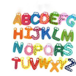 Bộ 26 Chữ Cái Gỗ Nam Châm