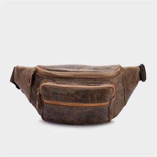 Túi Đeo Chéo Bụng Da Bò Thật Cao Cấp Cá Tính DB286