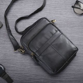 Túi Da Bò Đeo Chéo Dáng Đứng Nhỏ Gọn DD05