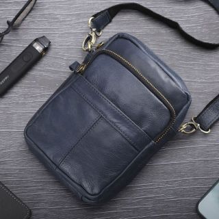 Túi Da Bò Đeo Chéo Dáng Đứng Nhỏ Gọn DD05