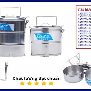 CẶP LỒNG, CÀ MÈN ( GAMELLE) "CAMEN INOX 4 NGĂN RAINY QUY CÁCH