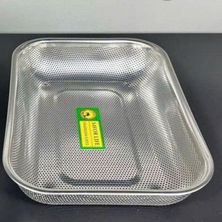 RỔ INOX 304 HÌNH CHỮ NHẬT MÃ 1351
