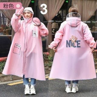 ÁO MƯA EVA THỜI TRANG HÌNH GẤU KHÓA KÉO