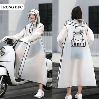 ÁO MƯA EVA THỜI TRANG HÌNH GẤU KHÓA KÉO