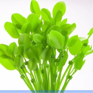 Thít Lá- Set 10 dây thít nhựa hình lá cây dùng trang trí xe máy, xe đạp, dây lạt nhựa buộc hoa quả