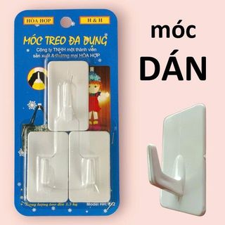 Móc treo dán tường siêu dính chịu lực HÒA HỢP 212 _ dán tường sơn nước, dán gạch men