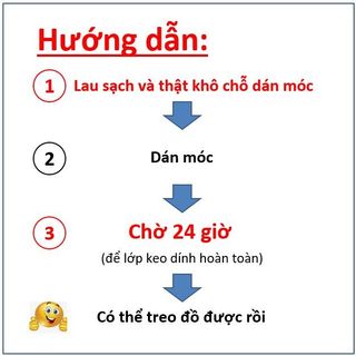 Móc treo dán tường siêu dính chịu lực HÒA HỢP 212 _ dán tường sơn nước, dán gạch men