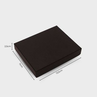 Hộp Ví Trơn Decal Đen Nhám