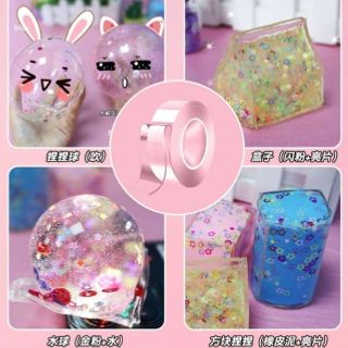 KEO NANO THỔI BÓNG TẠO HÌNH KÈM PHỤ KIỆN, MẪU KEO TRẮNG