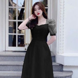 Đầm thiết xoè nữ hàng dự tiệc sang trọng