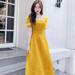 Đầm thiết xoè nữ hàng dự tiệc sang trọng