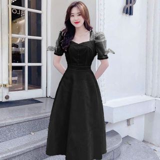 Đầm thiết xoè nữ hàng dự tiệc sang trọng