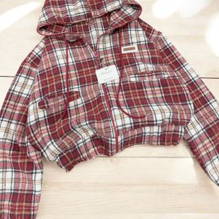 Áo khoác sơ mi sọc caro nỉ mềm mịn dây kéo cổ cao