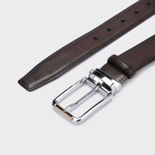 Thắt Lưng Nam Da Bò Đầu Kim Vân Dọc DT242T34