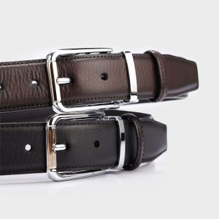 Thắt Lưng Nam Da Bò Đầu Kim Vân Dọc DT242T34