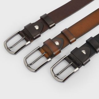 Thắt Lưng Nam Da Bò Đầu Kim Sang Trọng DT235