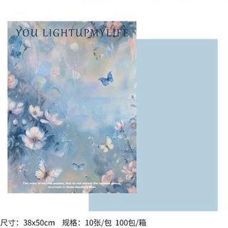 XẤP 10 TỜ GIẤY GÓI HOA SƠN DẦU (35x50)cm