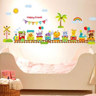 Decal dán tường Đoàn Tàu Thú