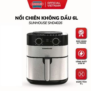NỒI CHIÊN KHÔNG DẦU 6L SUNHOUSE SHD4026