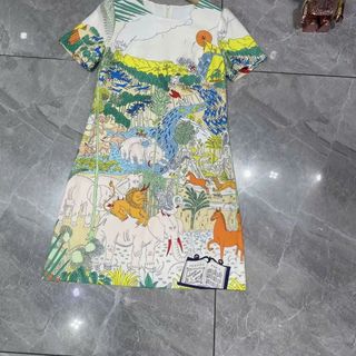 Đầm nữ quảng châu lụa nhập 2 lớp