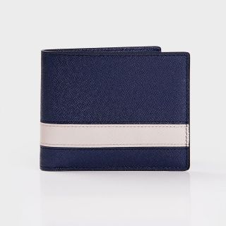 Ví Nam Da Bò Saffiano Phối Màu Phong Cách DFA261