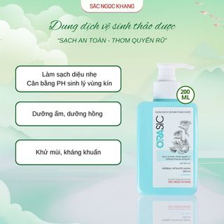 Dung Dịch Vệ Sinh Thảo Dược Orasic [Chai 200ml]