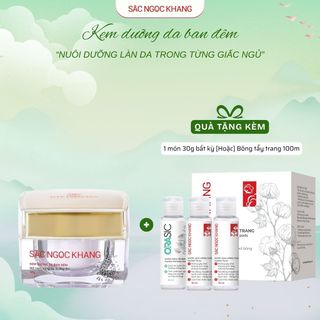 Kem Dưỡng Trắng Da Ban Đêm [Hộp 30g] TẶNG 1 TRONG 2 QUÀ