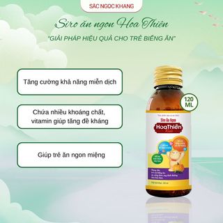Siro Ăn Ngon Hoa Thiên Kids [Chai 120ml]