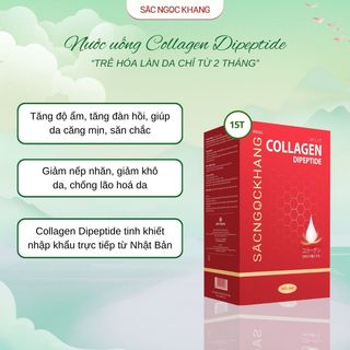 Nước Uống Collagen Dipeptide Sắc Ngọc Khang [Hộp 15 Túi]