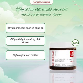 Tẩy Tế Bào Chết Cà Phê Cho Cơ Thể [Hộp 200g]