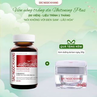 Viên Uống Dưỡng Trắng Vượt Trội Whitening Plus [Hộp 60 viên] TẶNG QUÀ