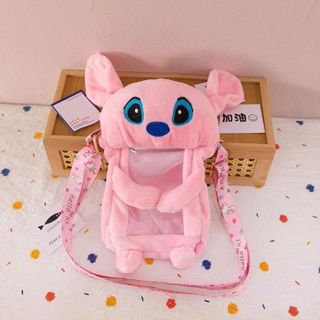 TÚI ĐEO CHÉO ĐỰNG ĐIỆN THOẠI HOẠT HÌNH SIÊU CUTE PHỐI KÍNH LABUBU, STITCH, CAPIPARA - PIPI STORE