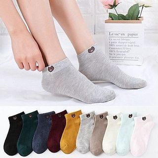 SET 10 ĐÔI TẤT VỚ HÌNH GẤU CỔ NGẮN