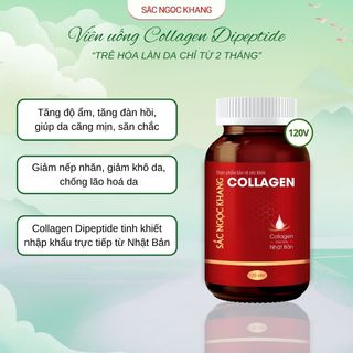 Viên Uống Collagen Dipeptide Sắc Ngọc Khang [Hộp 120 Viên] TẶNG 1 TRONG 2 QUÀ