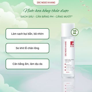 Nước Hoa Hồng Thảo Dược Sắc Ngọc Khang [Chai 145ml]