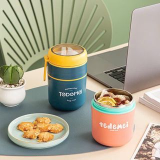 BÌNH Ủ CHÁO GIỮ NHIỆT 2 TẦNG TEDEMEI 710ML