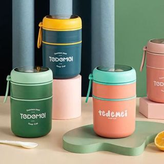 BÌNH Ủ CHÁO GIỮ NHIỆT 2 TẦNG TEDEMEI 710ML