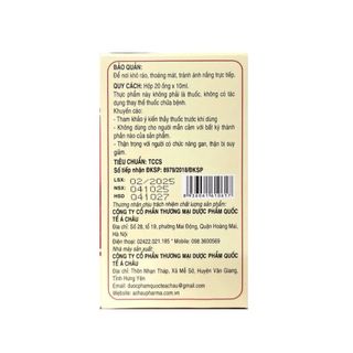 Siro Nano Folicfe +++ giúp bổ sung sắt và acid folic hộp 20 ống