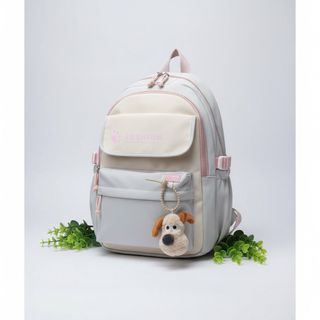 BALO HỌC SINH HÀN QUỐC A3504 – KIỂU DÁNG TỐI GIẢN, TẶNG KÈM MÓC GẤU DỄ THƯƠNG - PIPI STORE