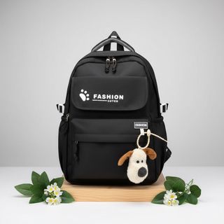 BALO HỌC SINH HÀN QUỐC A3504 – KIỂU DÁNG TỐI GIẢN, TẶNG KÈM MÓC GẤU DỄ THƯƠNG - PIPI STORE