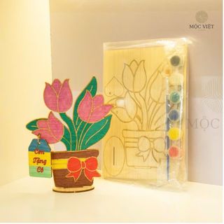 HOA GỖ TÔ MÀU LẮP RÁP 0673 - LADY'S PASSION