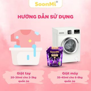 Nước Giặt Xả 2 Trong 1 Hương Ngọc Trai SoonMi 3 Lít Lưu Hương Lâu