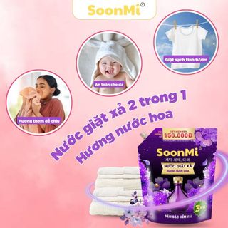 Nước Giặt Xả 2 Trong 1 Hương Ngọc Trai SoonMi 3 Lít Lưu Hương Lâu