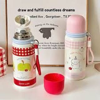 TM BGN Bình Giữ Nhiệt Hoạ Tiết Gấu Cún 600ml (THÙNG 50C)