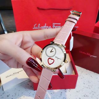 ĐỒNG HỒ NỮ CAO CẤP SALVATHORE COURE DÂY DA MẶT TRÒN NIỀNG THÉP