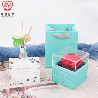 HỘP HOA CÓ NGĂN KÉO ĐỰNG QUÀ TẶNG 20/11