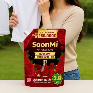 Nước Giặt Xả Hương Nước Hoa SoonMi 3.8L